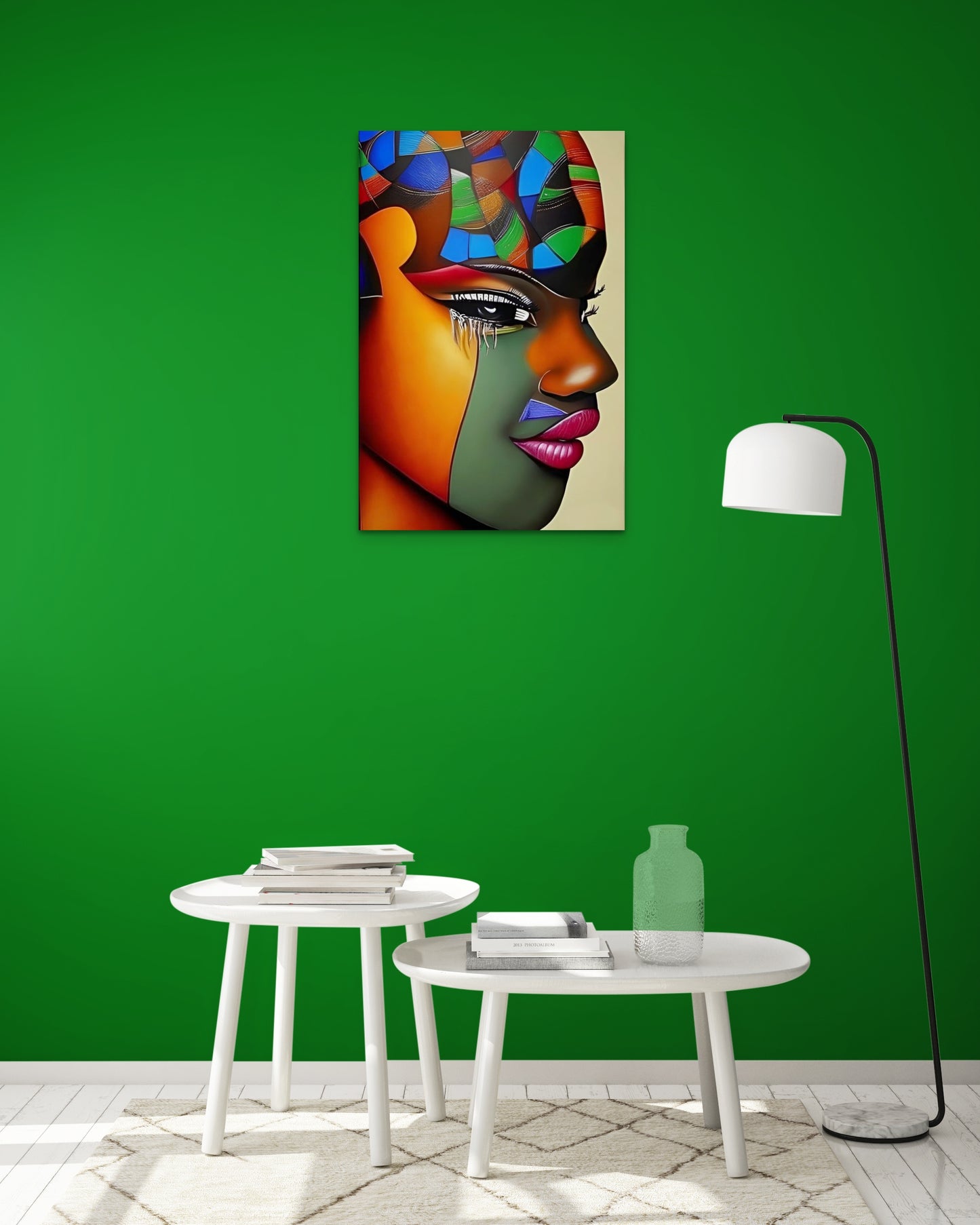 SUCCULENT SHADES, African Portrait Canvas Wall Art.