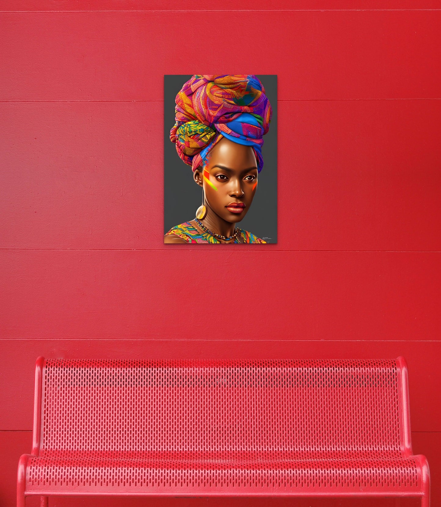 MOTHER HUEBUENA, African Portrait Canvas Wall Art.