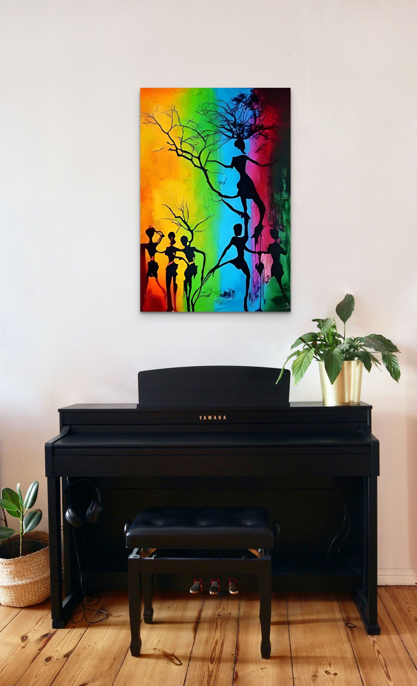 TREE OF LIFE, African Portrait Canvas Wall Art.