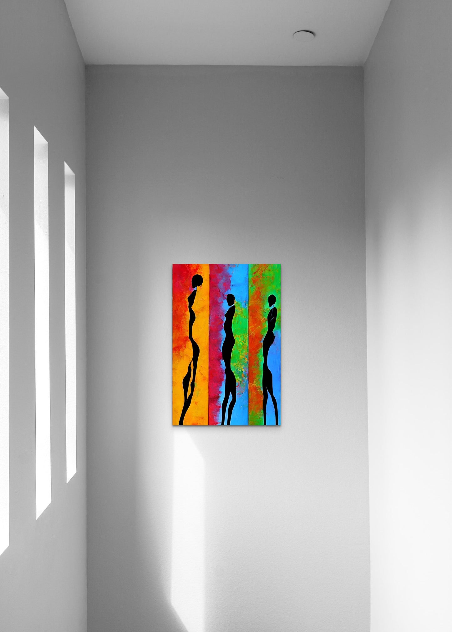 FEELING 10 FEET TALL, African Portrait Canvas Wall Art.