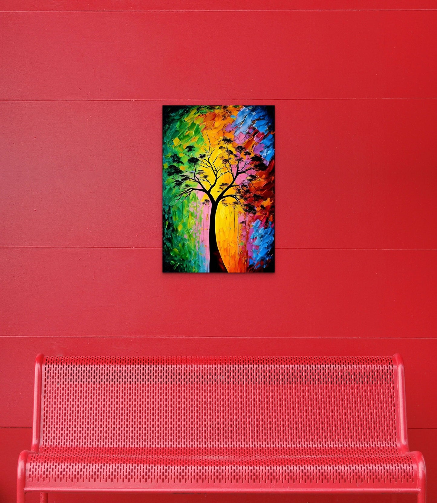 HUES IN THE BACKDROP, African Portrait Canvas Wall Art.