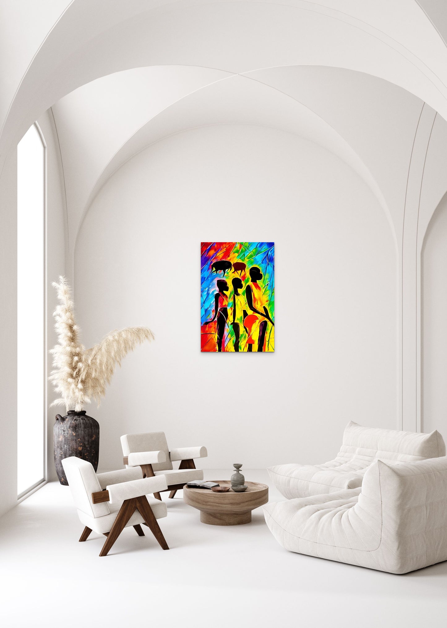 LIKE FATHER, LIKE SON, LIKE DAUGHTER, African Portrait Canvas Wall Art.
