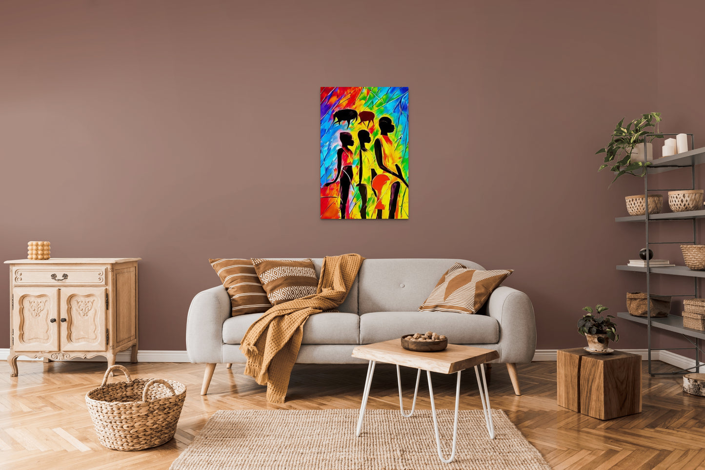 LIKE FATHER, LIKE SON, LIKE DAUGHTER, African Portrait Canvas Wall Art.