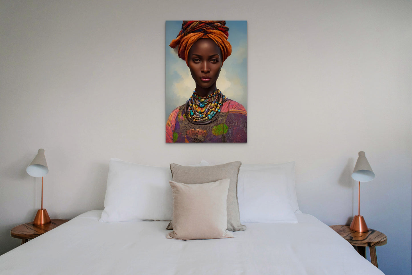 MOTHER BOOYANA, African Portrait Canvas Wall Art.