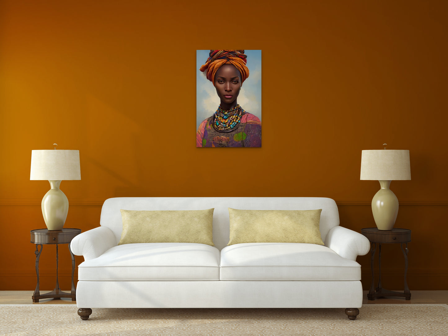 MOTHER BOOYANA, African Portrait Canvas Wall Art.