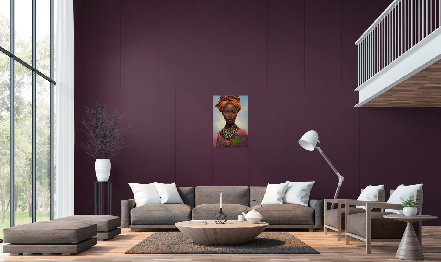 MOTHER BOOYANA, African Portrait Canvas Wall Art.