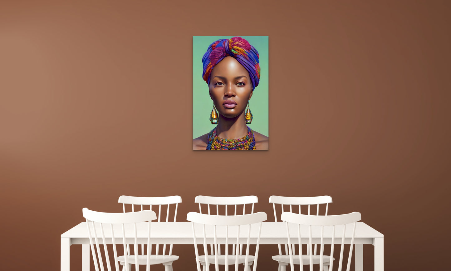 MOTHER FUQUINTA, African Portrait Canvas Wall Art.