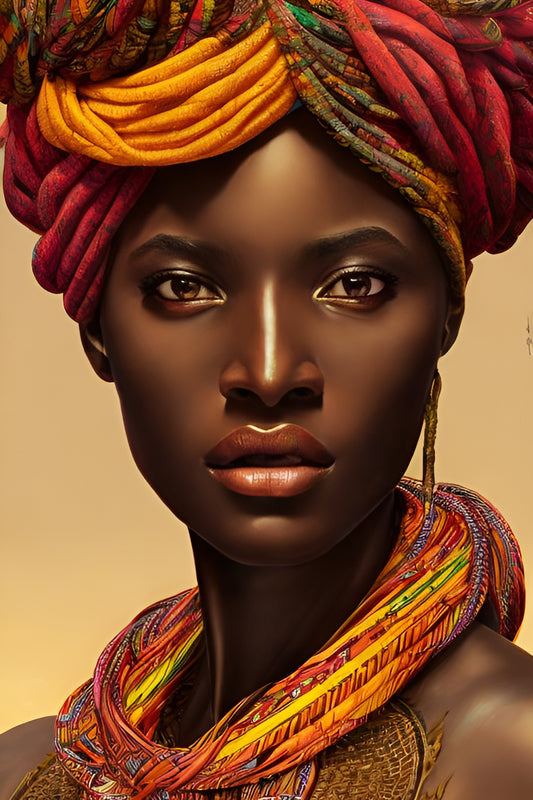 MOTHER MUDONDAY, African Portrait Canvas Wall Art.