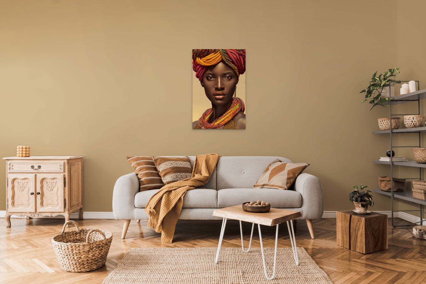 MOTHER MUDONDAY, African Portrait Canvas Wall Art.