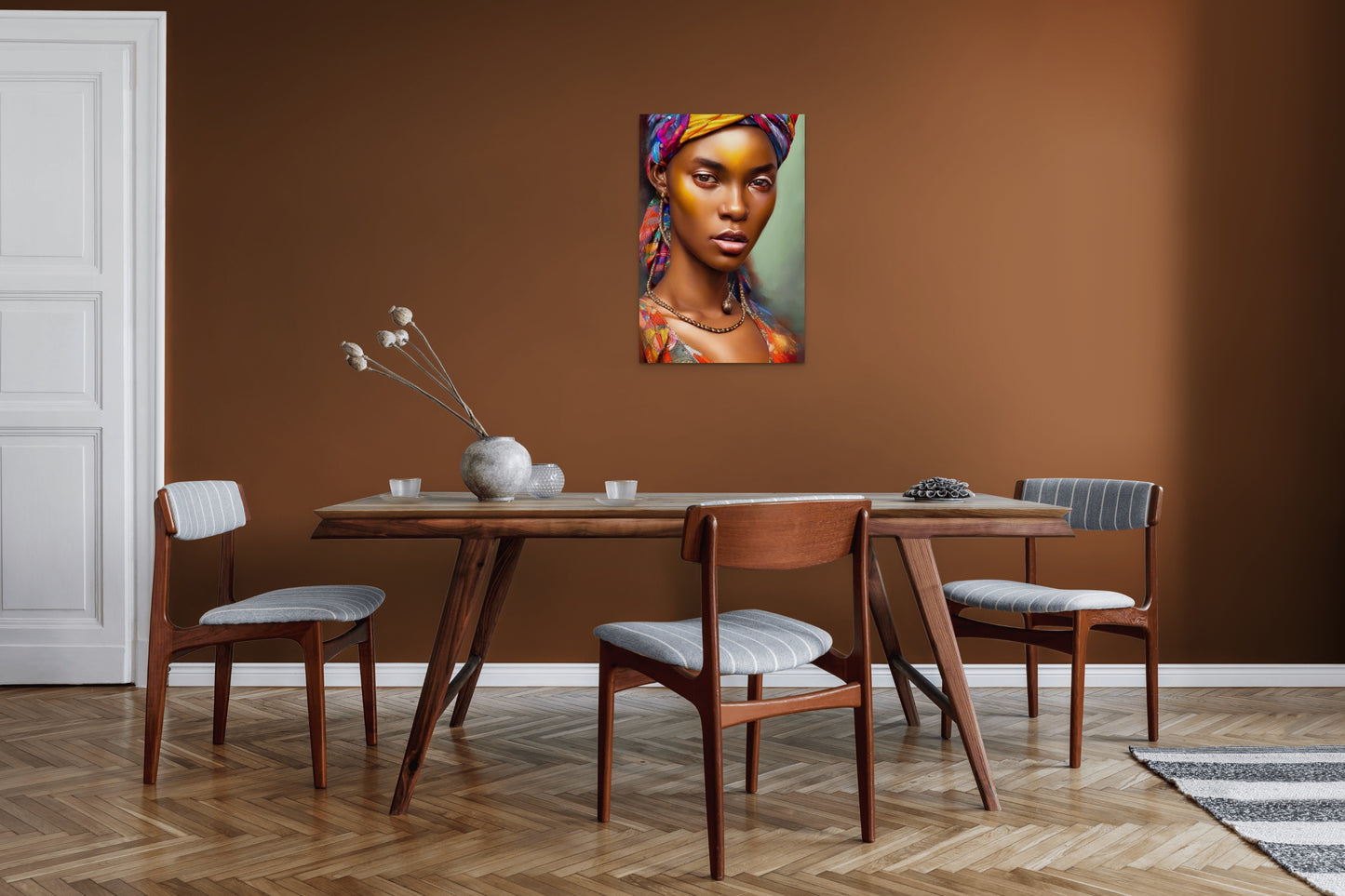 MOTHER WUMAA, African Portrait Canvas Wall Art.