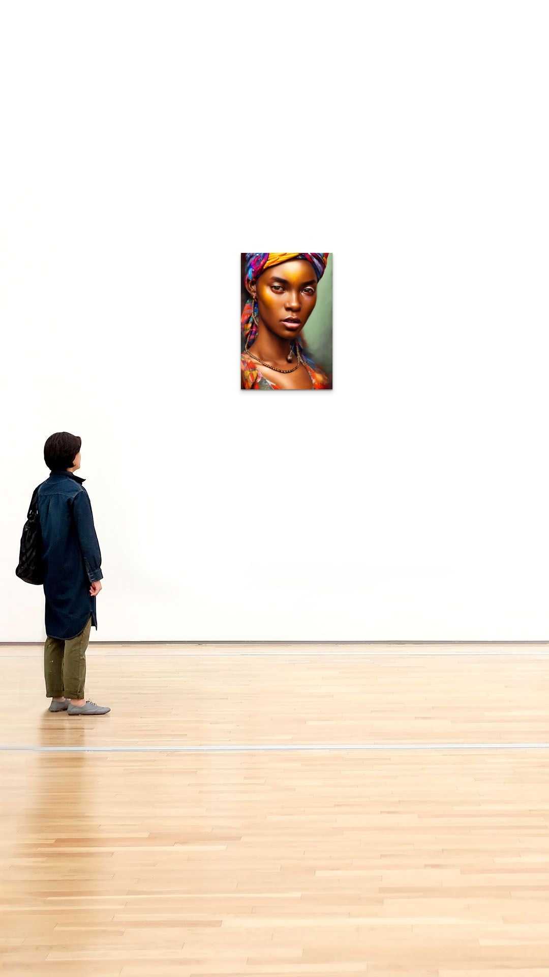 MOTHER WUMAA, African Portrait Canvas Wall Art.